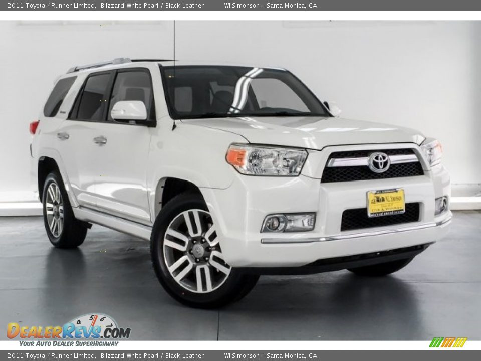 2011 Toyota 4Runner Limited Blizzard White Pearl / Black Leather Photo #14
