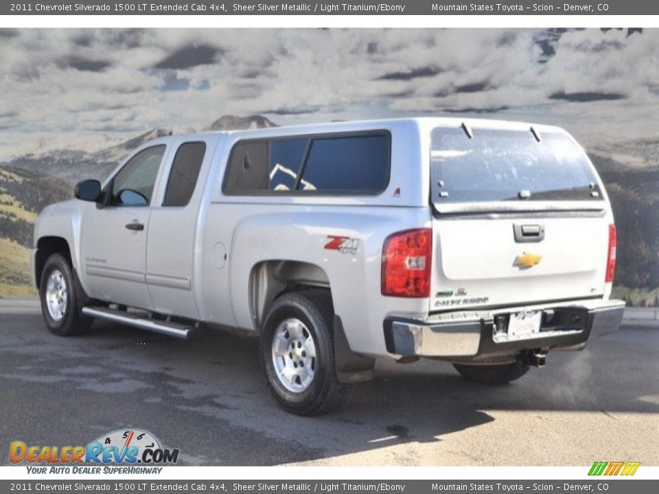 2011 Chevrolet Silverado 1500 LT Extended Cab 4x4 Sheer Silver Metallic / Light Titanium/Ebony Photo #8