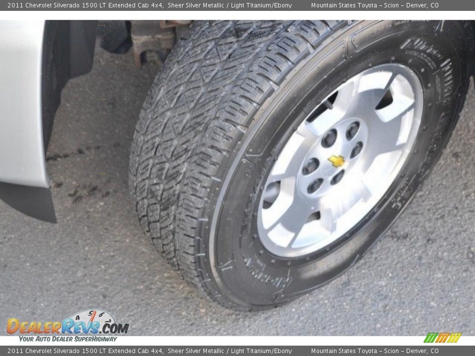 2011 Chevrolet Silverado 1500 LT Extended Cab 4x4 Sheer Silver Metallic / Light Titanium/Ebony Photo #28