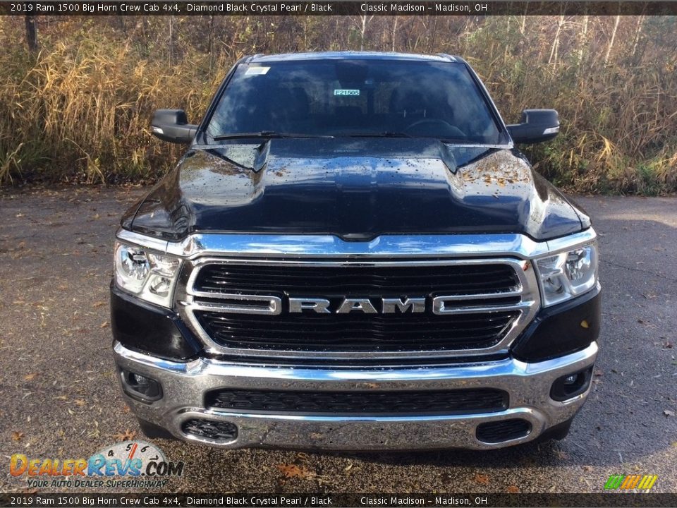 2019 Ram 1500 Big Horn Crew Cab 4x4 Diamond Black Crystal Pearl / Black Photo #2