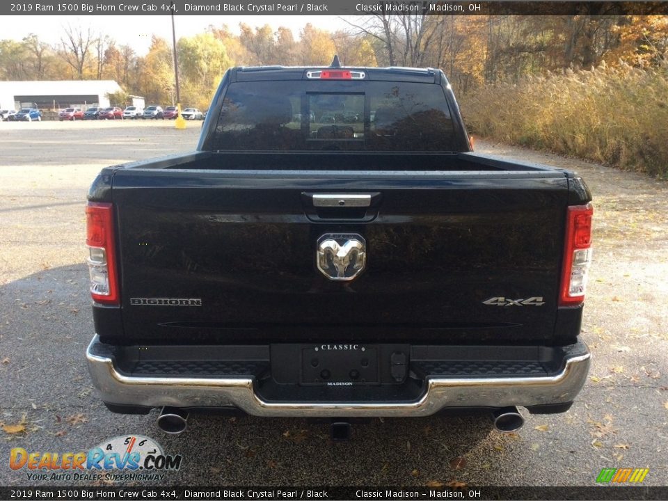 2019 Ram 1500 Big Horn Crew Cab 4x4 Diamond Black Crystal Pearl / Black Photo #5