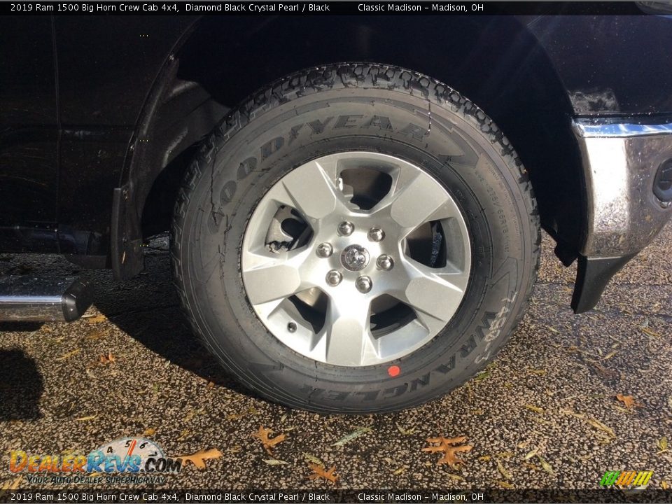 2019 Ram 1500 Big Horn Crew Cab 4x4 Diamond Black Crystal Pearl / Black Photo #7