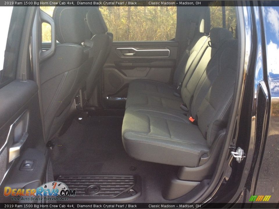 2019 Ram 1500 Big Horn Crew Cab 4x4 Diamond Black Crystal Pearl / Black Photo #15