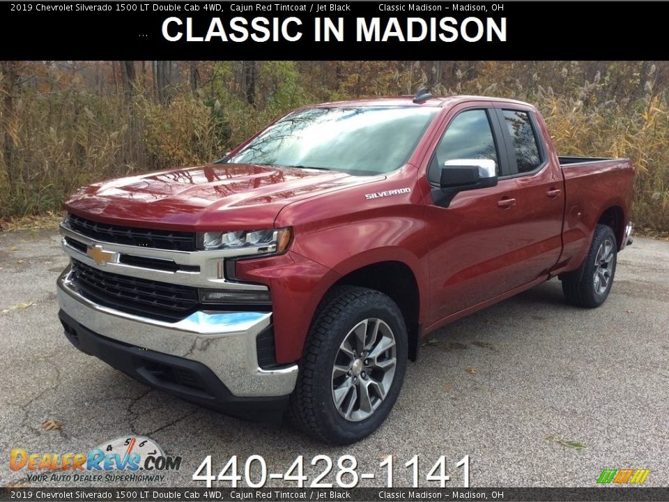 2019 Chevrolet Silverado 1500 LT Double Cab 4WD Cajun Red Tintcoat / Jet Black Photo #1