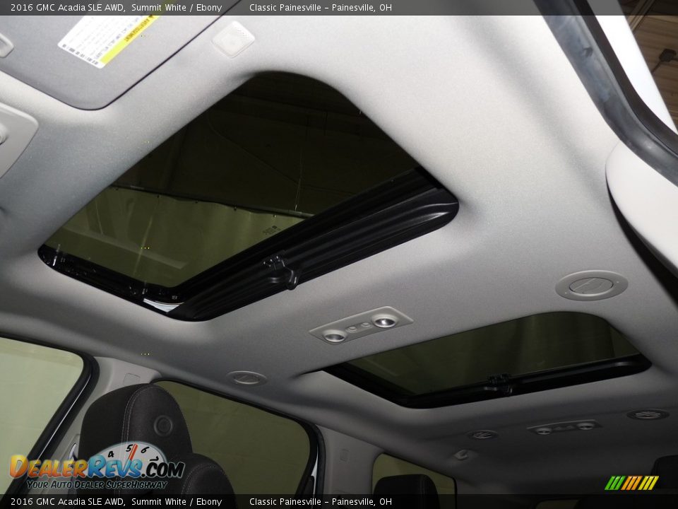 2016 GMC Acadia SLE AWD Summit White / Ebony Photo #6