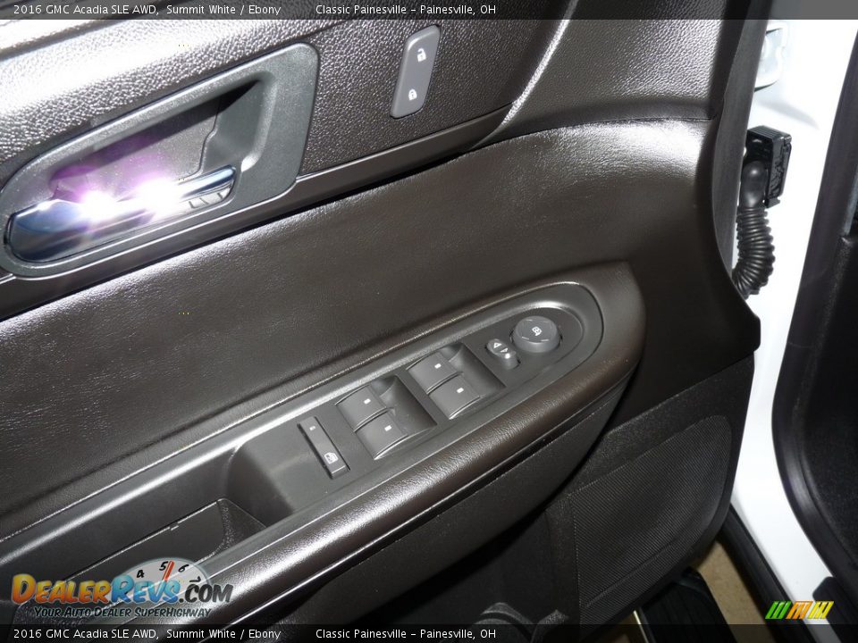 2016 GMC Acadia SLE AWD Summit White / Ebony Photo #12