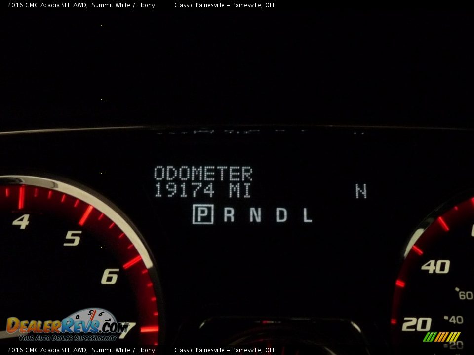 2016 GMC Acadia SLE AWD Summit White / Ebony Photo #17