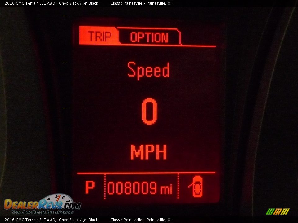 2016 GMC Terrain SLE AWD Onyx Black / Jet Black Photo #13