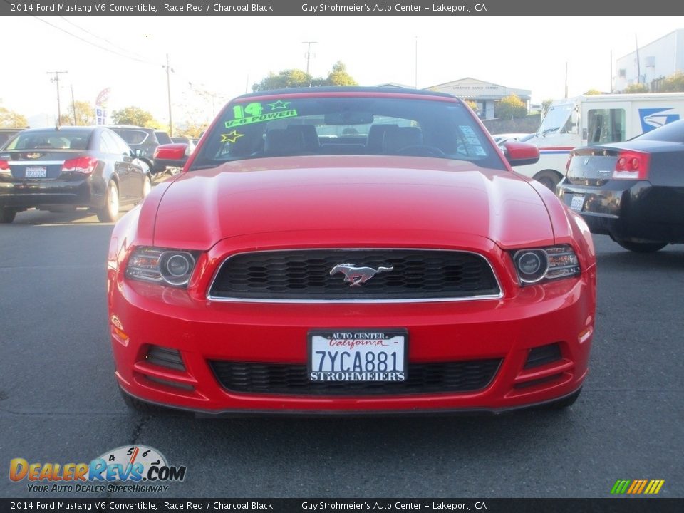 2014 Ford Mustang V6 Convertible Race Red / Charcoal Black Photo #2
