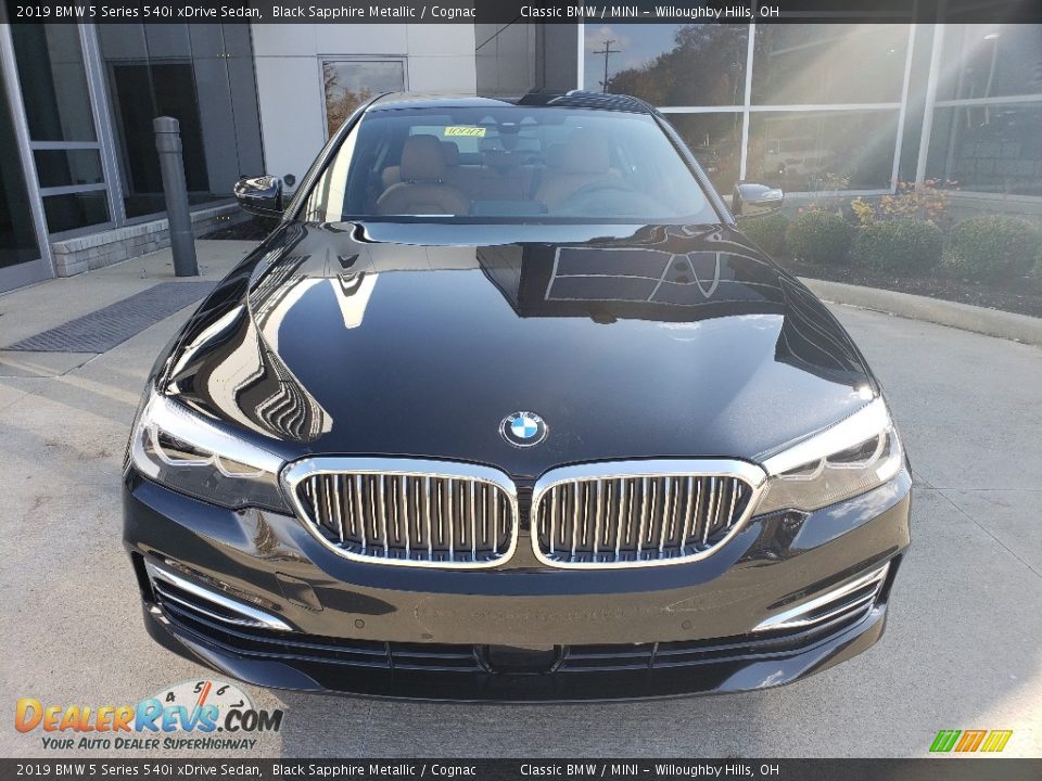 2019 BMW 5 Series 540i xDrive Sedan Black Sapphire Metallic / Cognac Photo #4