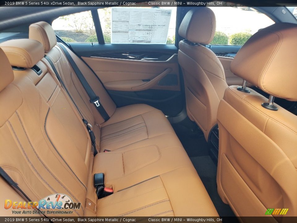 Rear Seat of 2019 BMW 5 Series 540i xDrive Sedan Photo #6