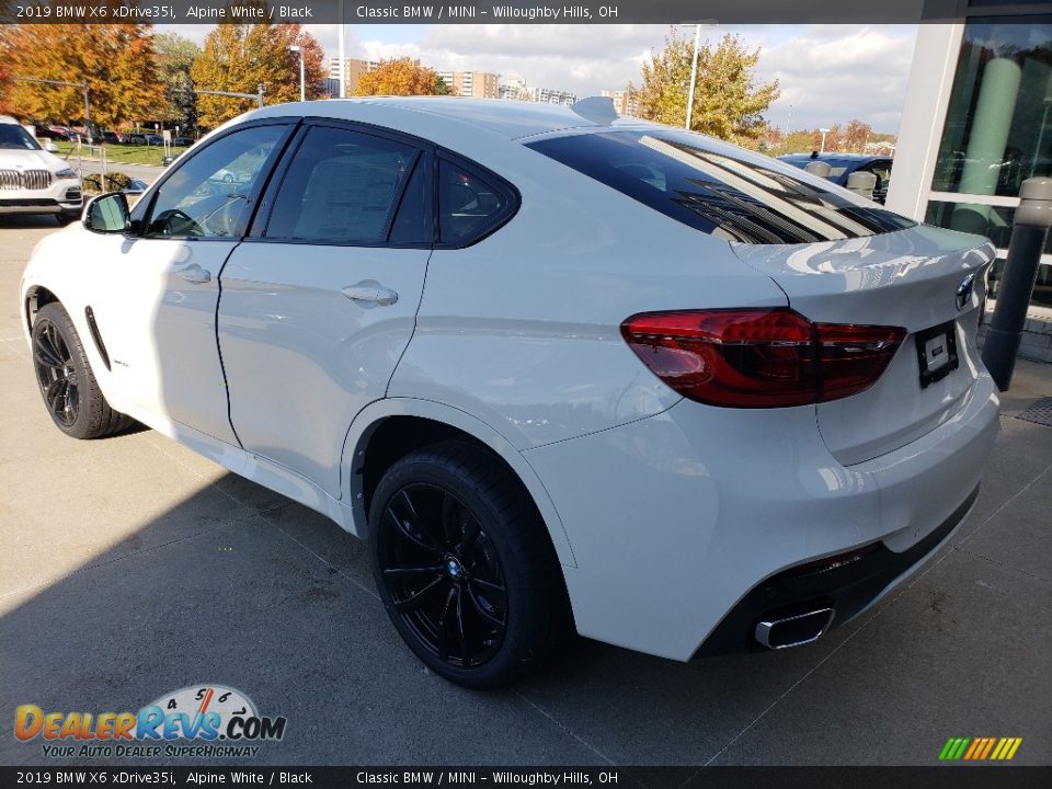 2019 BMW X6 xDrive35i Alpine White / Black Photo #2