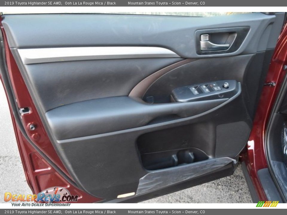 2019 Toyota Highlander SE AWD Ooh La La Rouge Mica / Black Photo #23