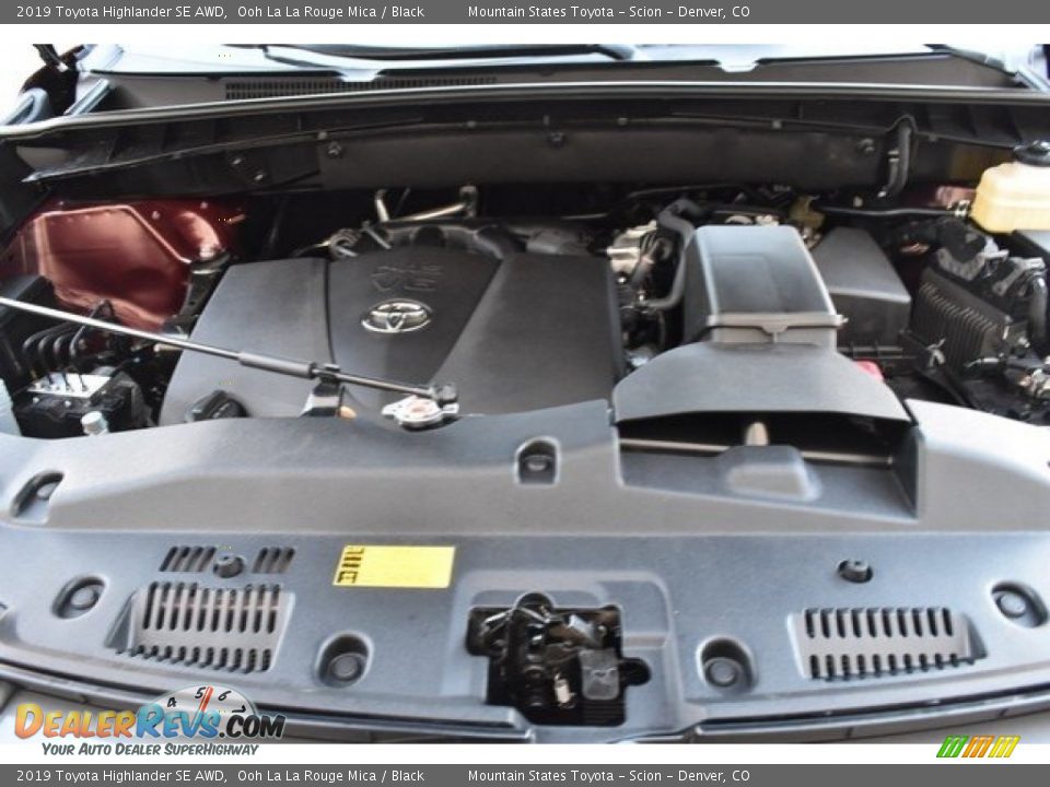 2019 Toyota Highlander SE AWD Ooh La La Rouge Mica / Black Photo #34
