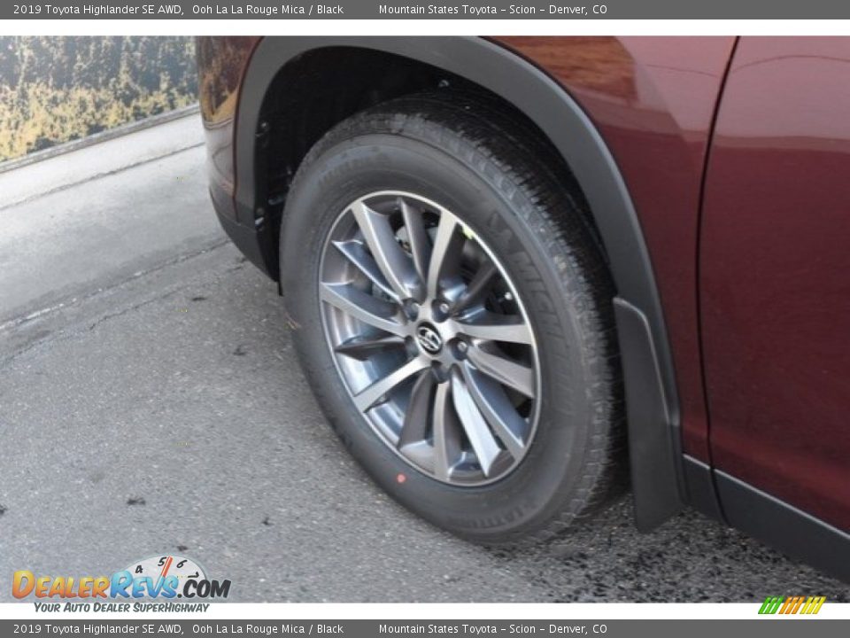 2019 Toyota Highlander SE AWD Ooh La La Rouge Mica / Black Photo #35