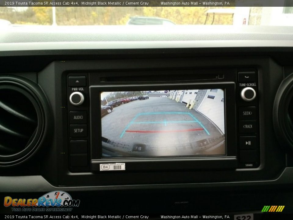 2019 Toyota Tacoma SR Access Cab 4x4 Midnight Black Metallic / Cement Gray Photo #20