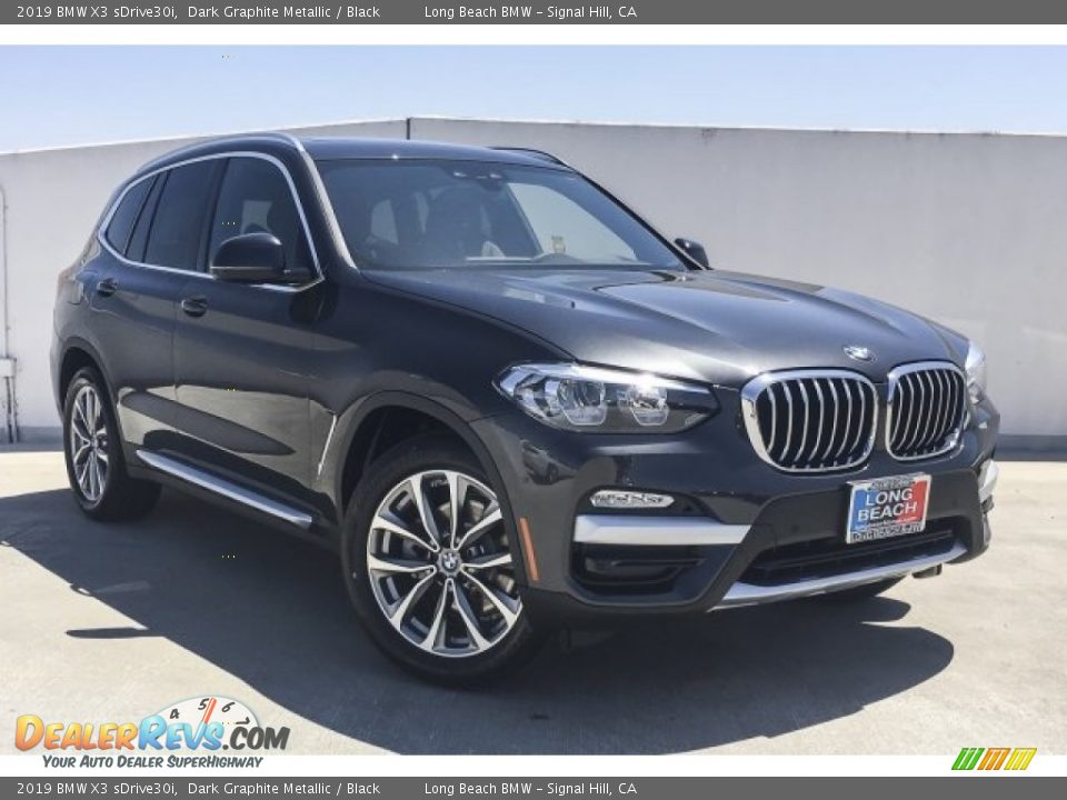 2019 BMW X3 sDrive30i Dark Graphite Metallic / Black Photo #12