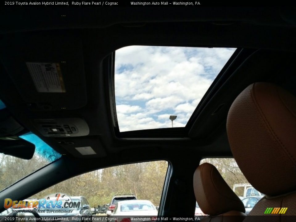 2019 Toyota Avalon Hybrid Limited Ruby Flare Pearl / Cognac Photo #14