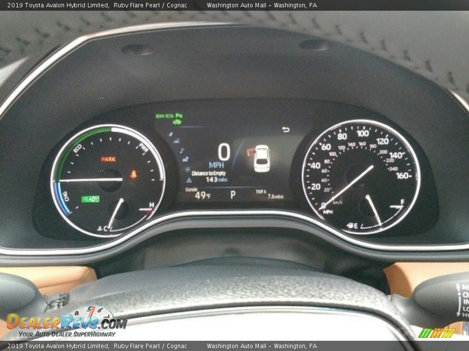 2019 Toyota Avalon Hybrid Limited Ruby Flare Pearl / Cognac Photo #21