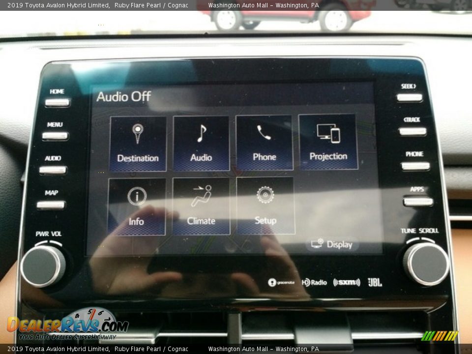 2019 Toyota Avalon Hybrid Limited Ruby Flare Pearl / Cognac Photo #22