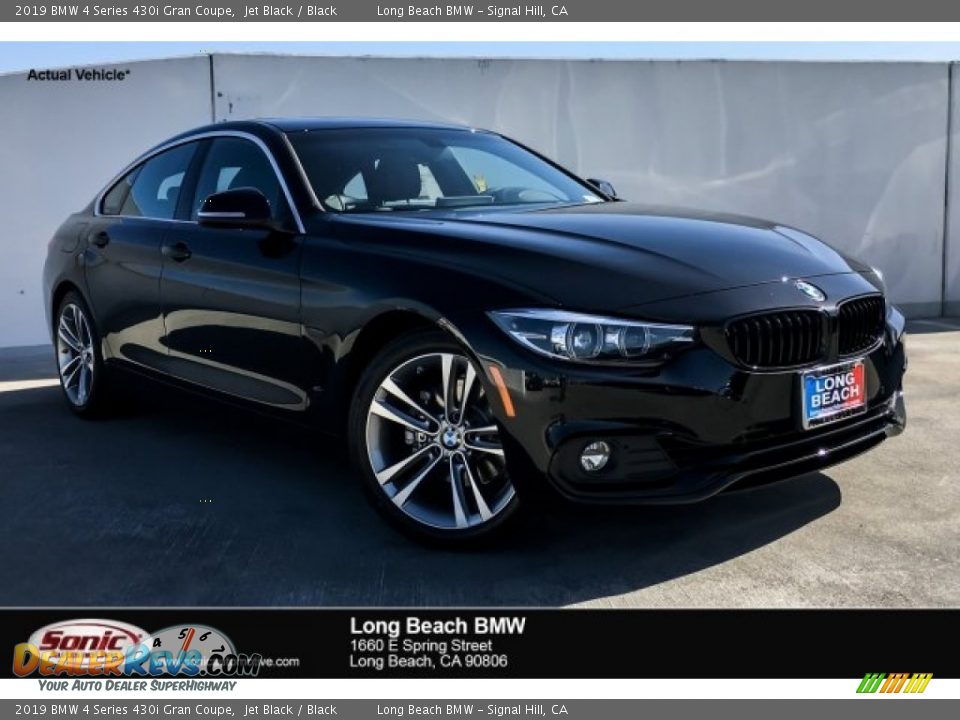 2019 BMW 4 Series 430i Gran Coupe Jet Black / Black Photo #1