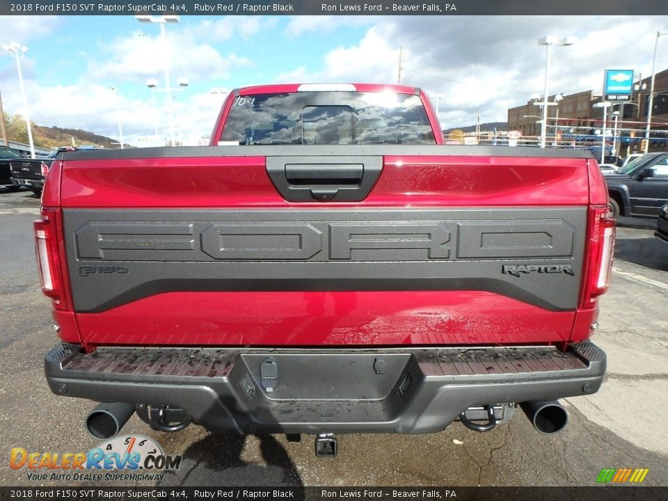 2018 Ford F150 SVT Raptor SuperCab 4x4 Ruby Red / Raptor Black Photo #3