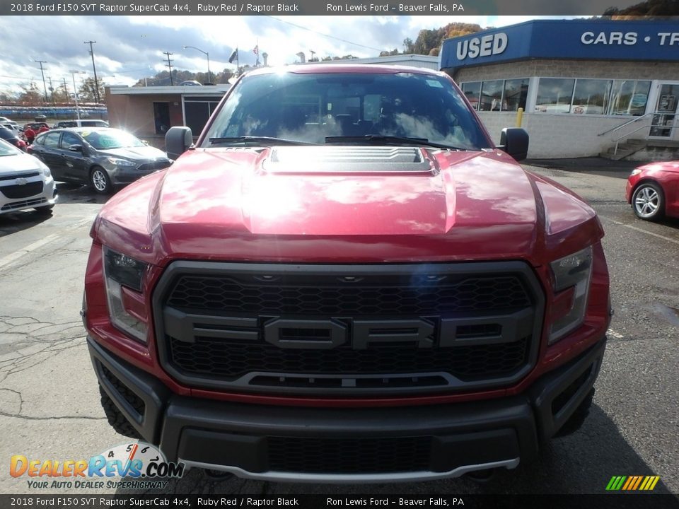 2018 Ford F150 SVT Raptor SuperCab 4x4 Ruby Red / Raptor Black Photo #7