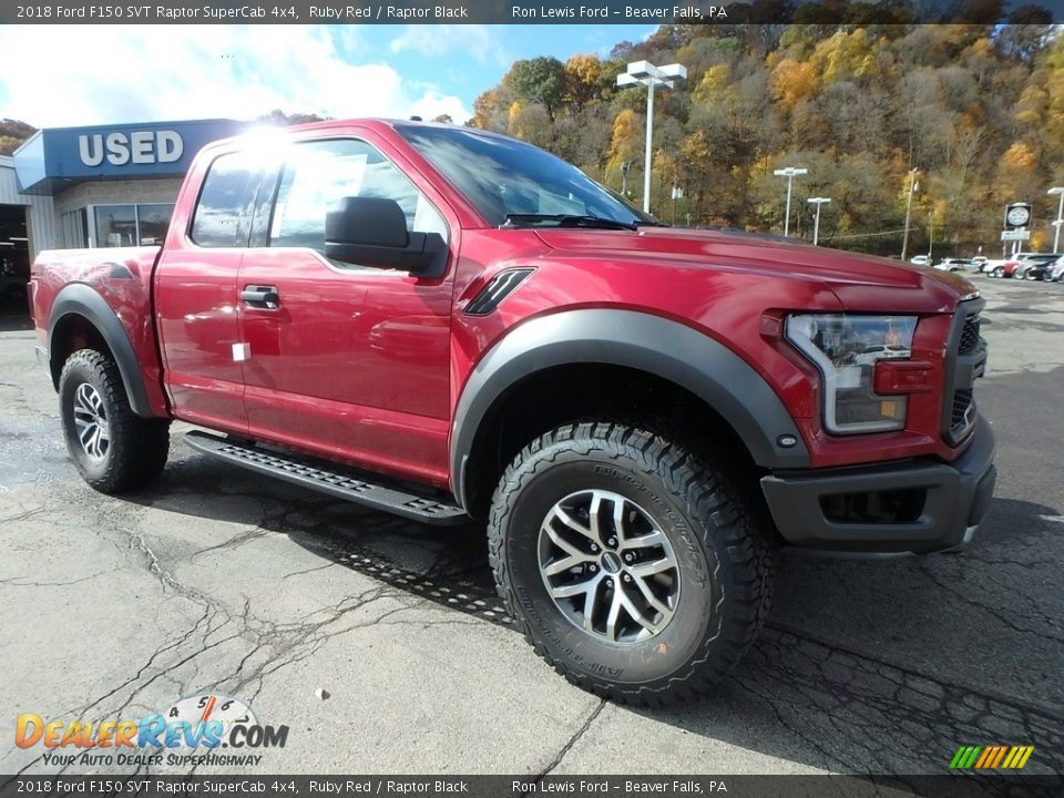 2018 Ford F150 SVT Raptor SuperCab 4x4 Ruby Red / Raptor Black Photo #8