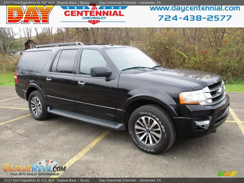 2017 Ford Expedition EL XLT 4x4 Shadow Black / Ebony Photo #1