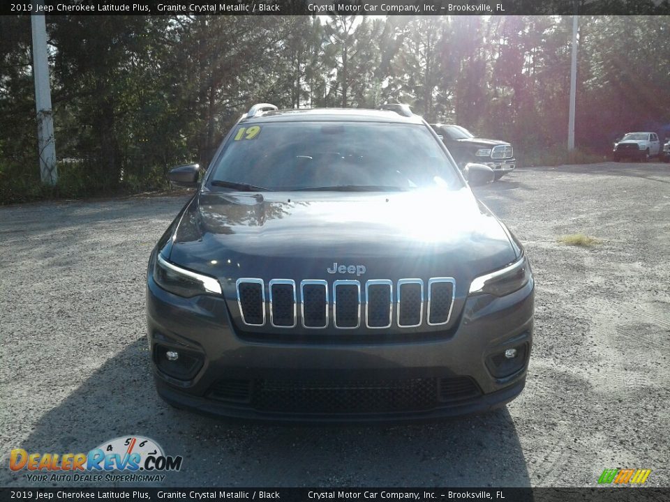 2019 Jeep Cherokee Latitude Plus Granite Crystal Metallic / Black Photo #8