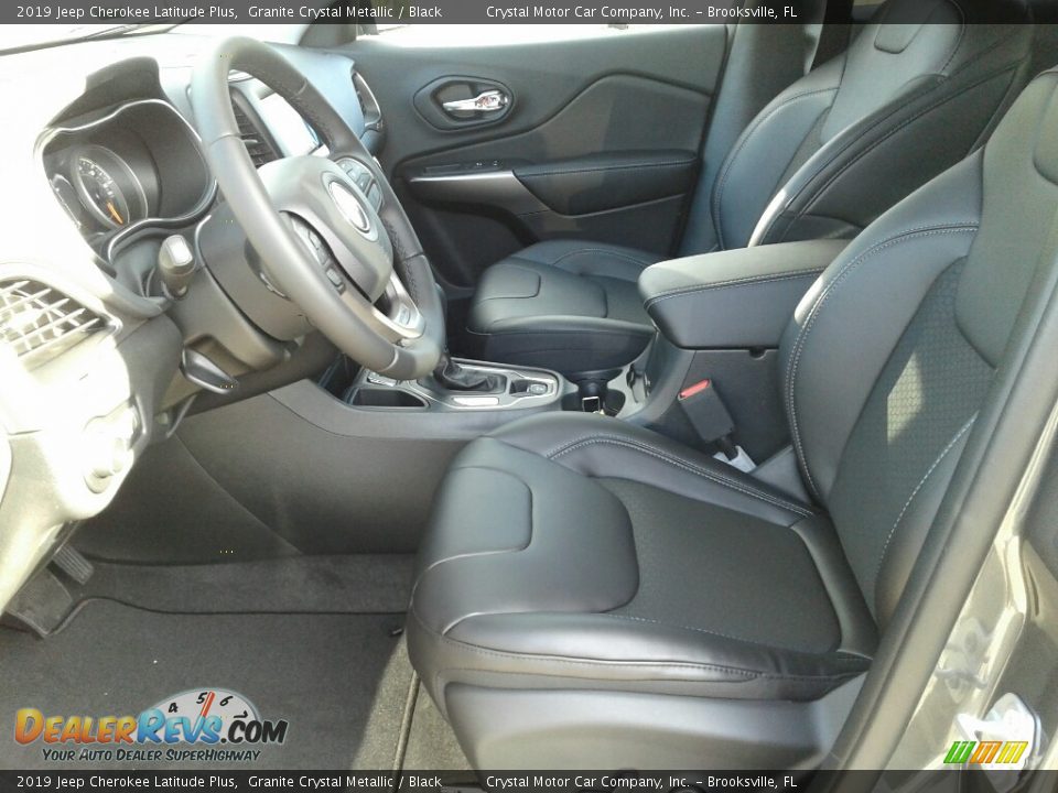 2019 Jeep Cherokee Latitude Plus Granite Crystal Metallic / Black Photo #9