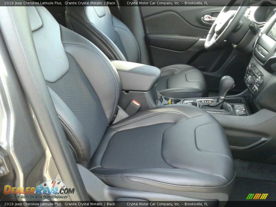 2019 Jeep Cherokee Latitude Plus Granite Crystal Metallic / Black Photo #12