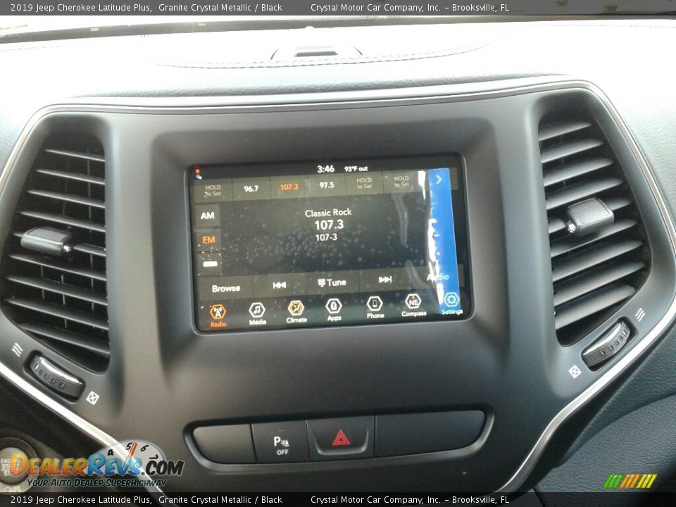 2019 Jeep Cherokee Latitude Plus Granite Crystal Metallic / Black Photo #15