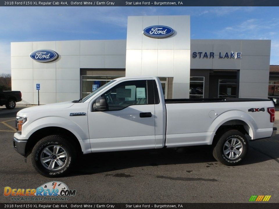 2018 Ford F150 XL Regular Cab 4x4 Oxford White / Earth Gray Photo #1