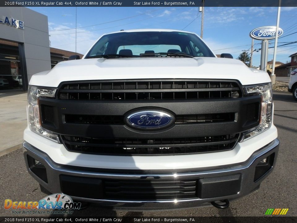 2018 Ford F150 XL Regular Cab 4x4 Oxford White / Earth Gray Photo #2