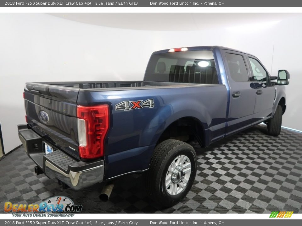 2018 Ford F250 Super Duty XLT Crew Cab 4x4 Blue Jeans / Earth Gray Photo #10
