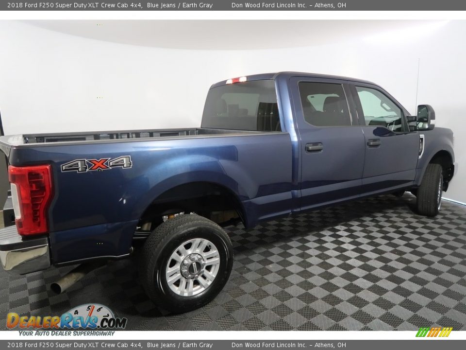 2018 Ford F250 Super Duty XLT Crew Cab 4x4 Blue Jeans / Earth Gray Photo #11