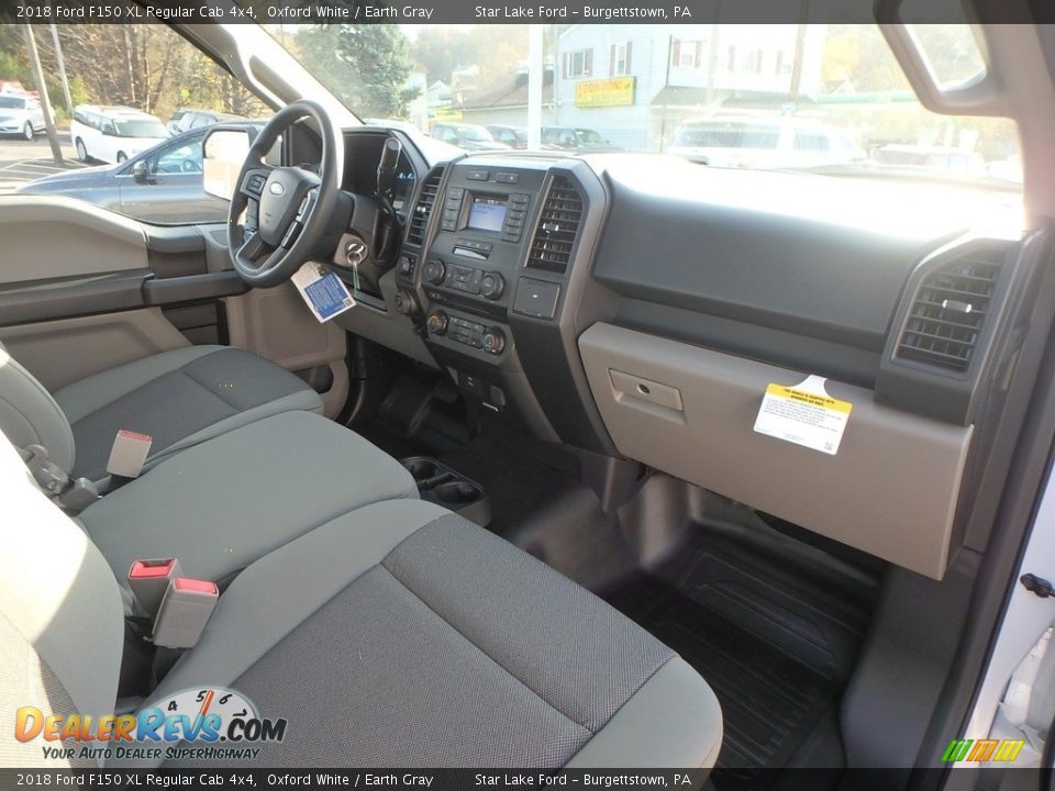 2018 Ford F150 XL Regular Cab 4x4 Oxford White / Earth Gray Photo #6