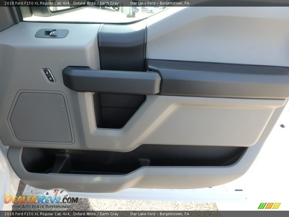 2018 Ford F150 XL Regular Cab 4x4 Oxford White / Earth Gray Photo #7