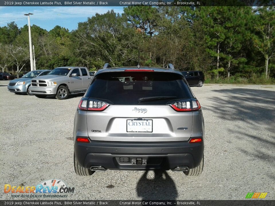 2019 Jeep Cherokee Latitude Plus Billet Silver Metallic / Black Photo #4
