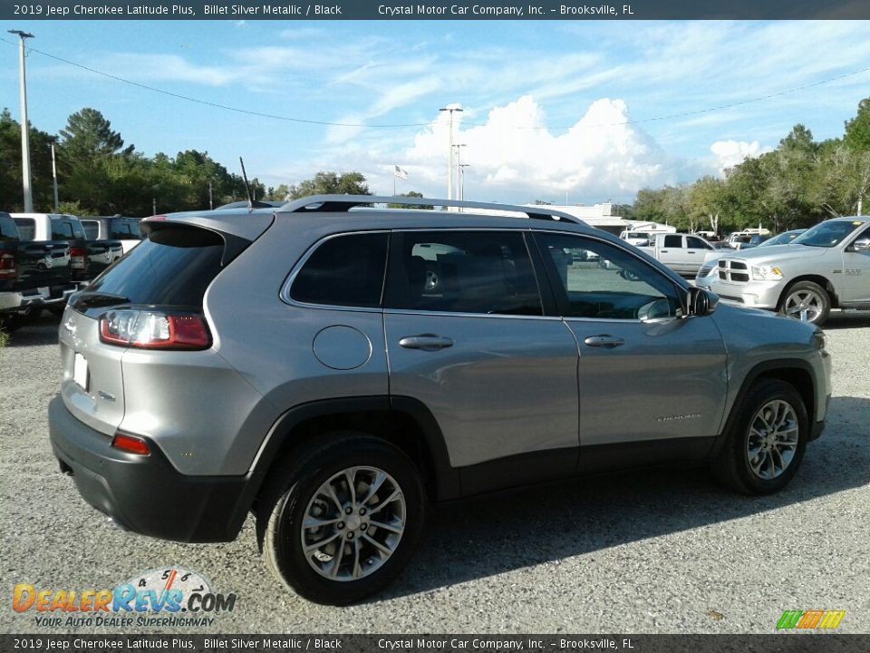 2019 Jeep Cherokee Latitude Plus Billet Silver Metallic / Black Photo #5