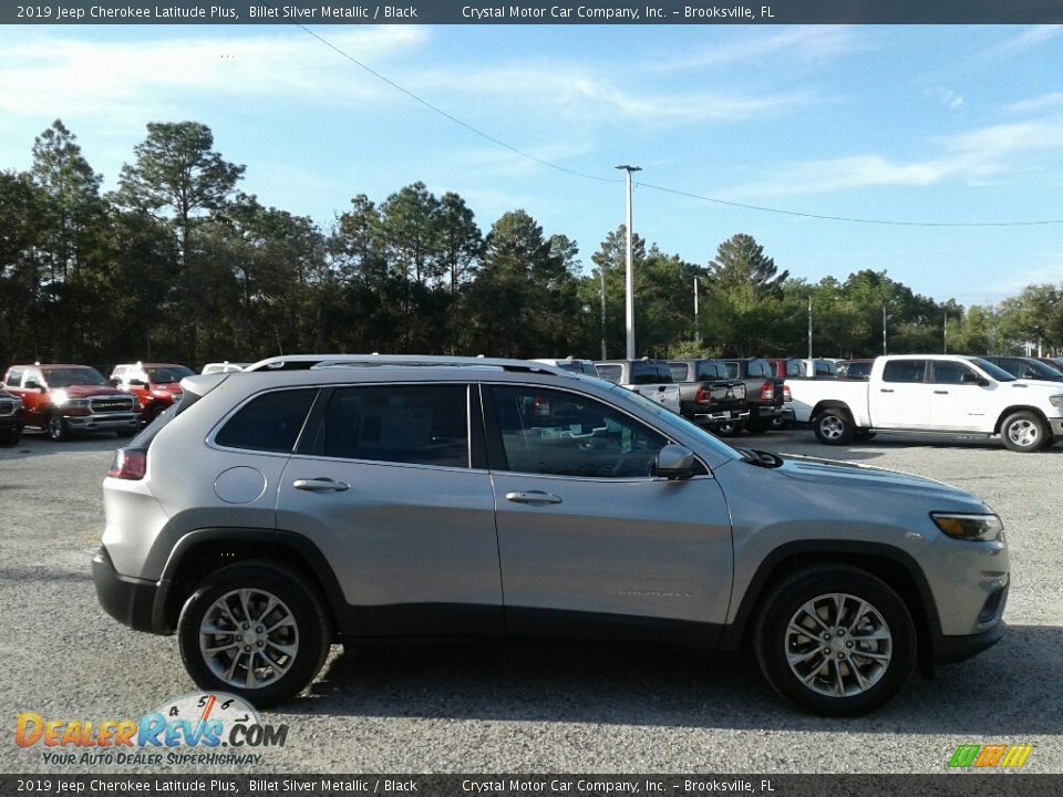 2019 Jeep Cherokee Latitude Plus Billet Silver Metallic / Black Photo #6