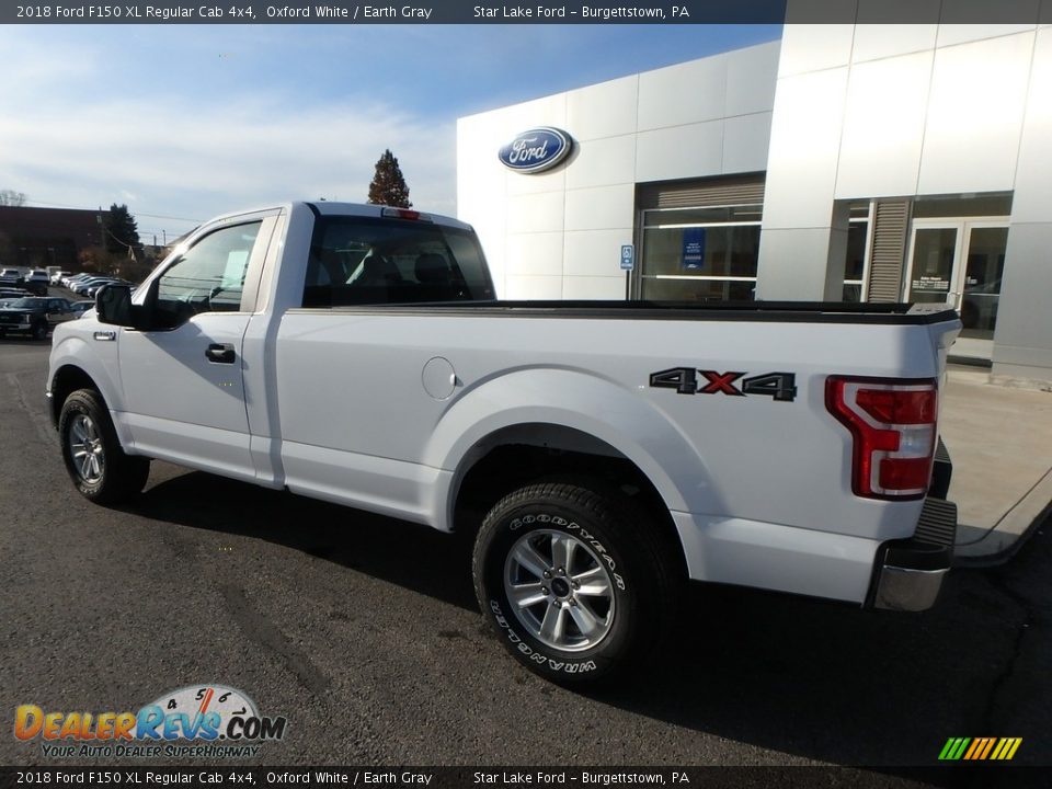 2018 Ford F150 XL Regular Cab 4x4 Oxford White / Earth Gray Photo #11