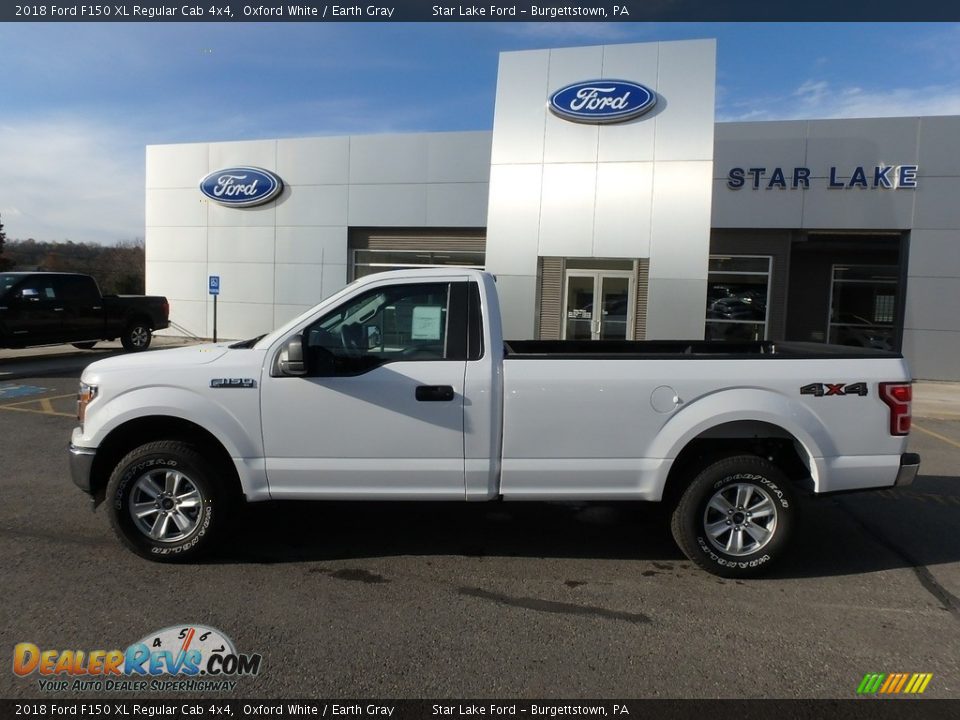 2018 Ford F150 XL Regular Cab 4x4 Oxford White / Earth Gray Photo #12