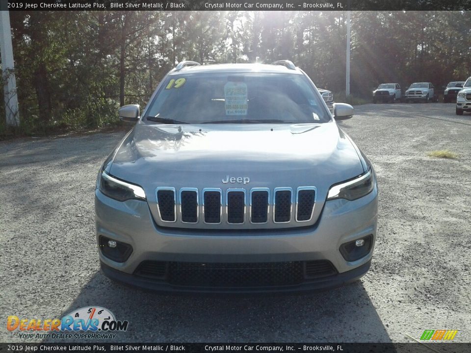 2019 Jeep Cherokee Latitude Plus Billet Silver Metallic / Black Photo #8