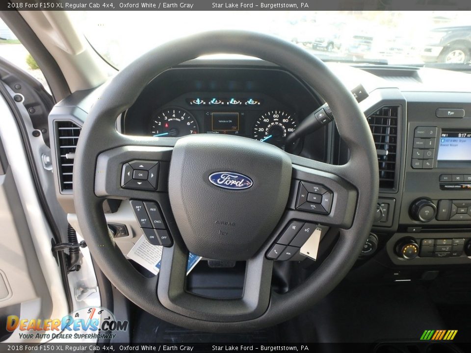2018 Ford F150 XL Regular Cab 4x4 Oxford White / Earth Gray Photo #19