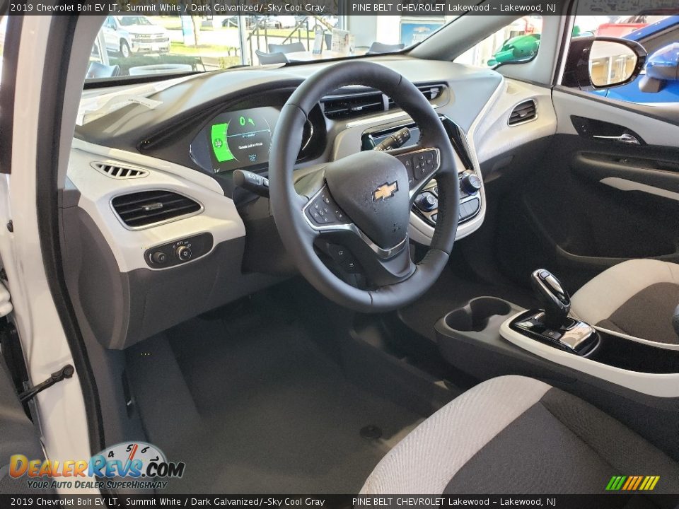 Dark Galvanized/­Sky Cool Gray Interior - 2019 Chevrolet Bolt EV LT Photo #7