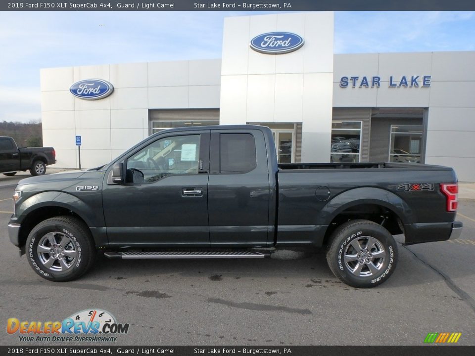 2018 Ford F150 XLT SuperCab 4x4 Guard / Light Camel Photo #8
