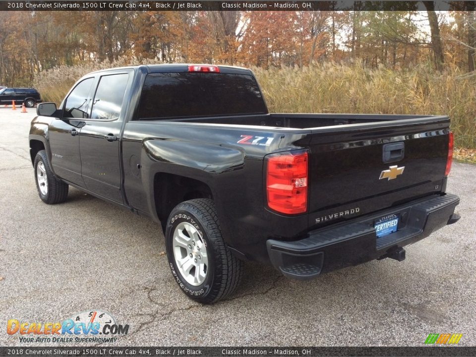 2018 Chevrolet Silverado 1500 LT Crew Cab 4x4 Black / Jet Black Photo #4