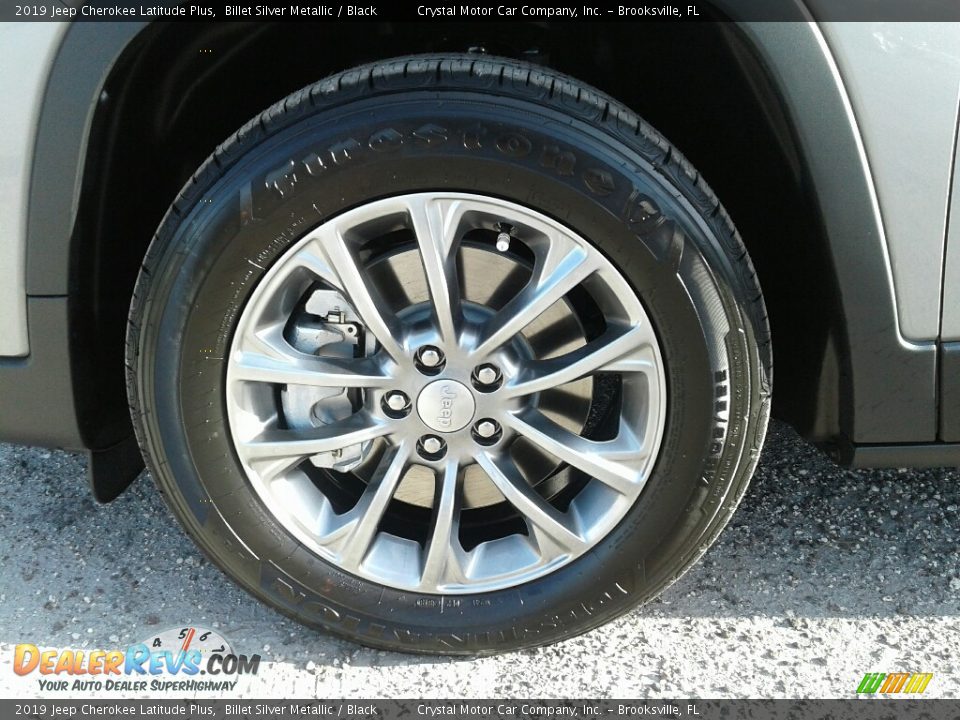 2019 Jeep Cherokee Latitude Plus Billet Silver Metallic / Black Photo #21